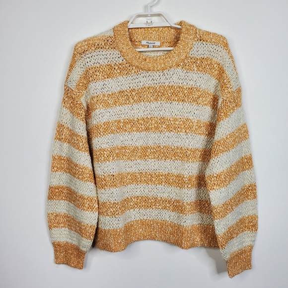 Madewell Baez Pullover Sweater Striped - Picture 10 of 11